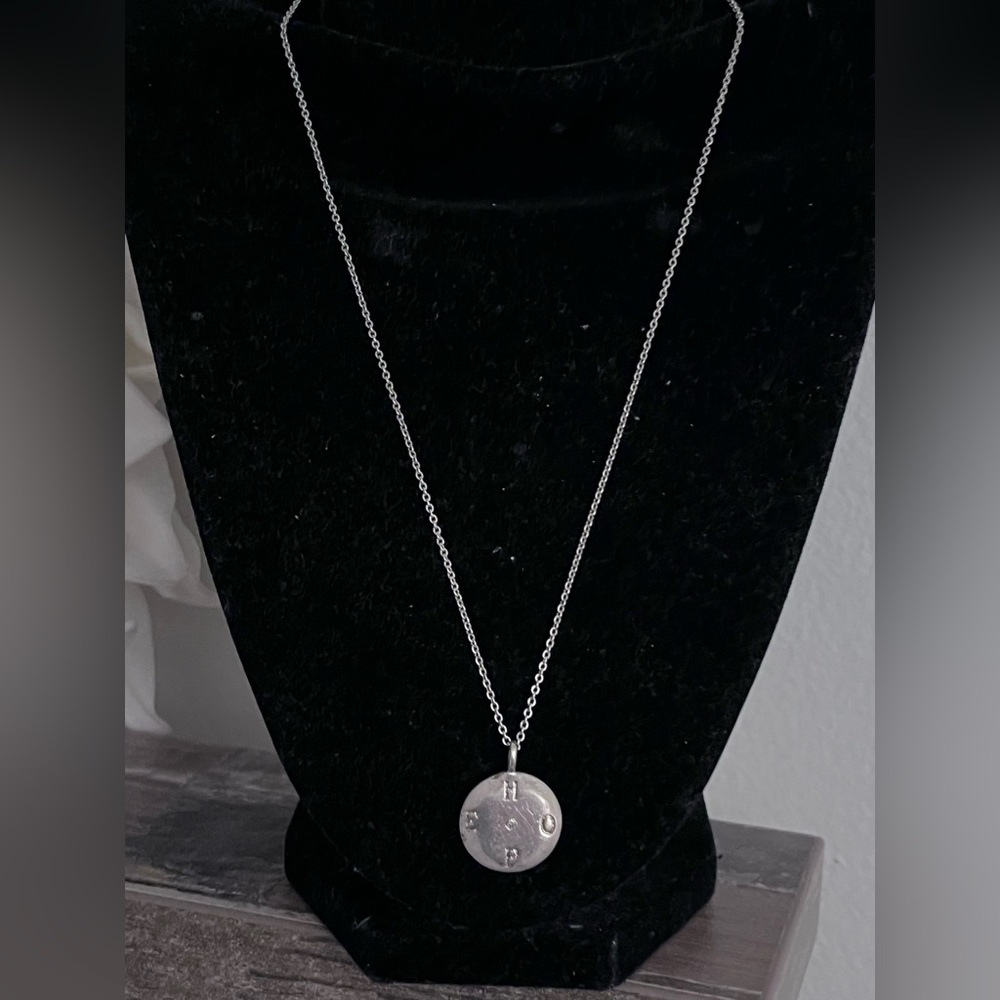 Emma & Me Silver Hope Diamond Necklace